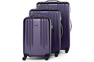 FERGÉ Set de 3 valises rigides à 4 roulettes Marseille | Lot de 3 - Trolley Voyage |Ensemble de Bagages