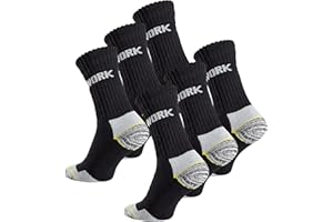 COTTON PRIME 6-12 oder 18 Paar Herren Arbeitssocken - Robuste Atmungsaktive Work Socks - Berufssocken