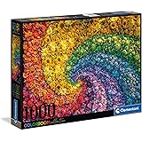 Clementoni 39594 Whirl – Puzzle 1000 Teile, Colorboom Collection, Geschicklichkeitsspiel für die ganze Familie, Erwachsenenpu