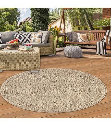 Happy Rhino - PVC Zeltteppich Sarek - Vorzeltteppich - Campingteppich - Outdoor-Teppich - Beige