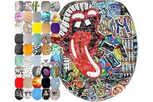 Sanilo WC Sitz, viele schöne Toilettendeckel zur Auswahl, hochwertige und stabile Qualität aus Holz (Graffiti)