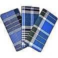 TUNI MANI Checkered Multi-colored Stitched Cotton Lungi / 2.1m (Pack of 3)