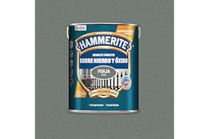 Hammerite Esmalte directo sobre hierro y óxido, Forja, Color Gris Oscuro, 5 L (Paquete de 1)