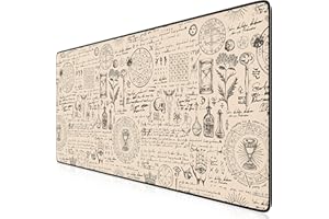 TITANWOLF – Alfombrilla Gaming XXL para ratón 900x400 Mouse Pad - Precisión y Velocidad - Parte Inferior de Goma para una sujeción Estable - Antideslizante, Resistente al Agua – Motivo Alchemy