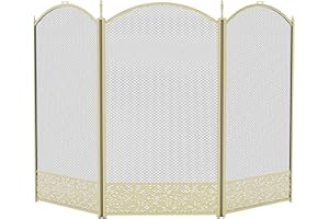 Fire Vida Ingleton Screen/Spark Guard, Metallo, Ottone