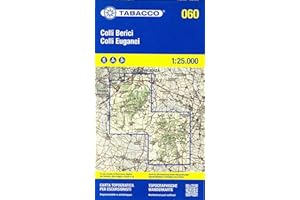 Colli Euganei - Abano e Montegrotto Terme. Carta topografica in scala 1:25.000, antistrappo, impermeabile, fotodegradabile. Ediz. multilingue: Tabacco Wanderkarte 1:25000: 60