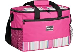 ‎B.PRIME B.PRIME 20L Kühltasche Classic I 36x26x22cm I Isoliertasche I Lunch-Tasche I Kühlbox I Picknick-Tasche I Eistasche I Campingtasche I Picknick I Outdoor I Reisen I Einkauf I Auto