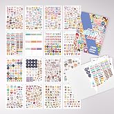 Colortouch Sticker Set - 1000 Pieces for Kids, Girls, Teens and Adults - Scrapbook, Laptop, Diary, Agenda and Plan