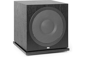 ELAC Debut Caisson de Basse SUB 3030, Haut-Parleur Actif pour la Lecture de Musique sur chaîne Hi-FI, Basses Profondes grâce à Un amplificateur Puissant, 1000 W, Noir