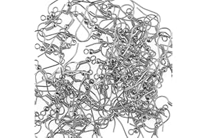 Kare & Kind Earring Hooks - 200 pcs - 18 mm retail packaging (Gray)