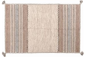 RUG EMOTION Tappeto Tribal - 230x160- Home & Living - Ideale per qualsiasi tipo di ambiente: Cucina Bagno Soggiorno Camera. Realizzato a mano in cotone dallo stile contemporaneo e moderno - Lavabile a 30°