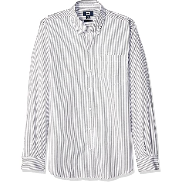 Cutter & Buck Epic Easy Care - Playera de Manga Larga con Cuello de