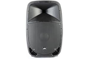 MUSIC STORE GO! 15P, 15 Zoll Passive Lautsprecher, 800W, 122dB, Frequenzbereich 55Hz-18Khz, 8 Ohm, Kunststoffgehäuse, 35mm Flansch, Speaker Twist-Anschlüsse