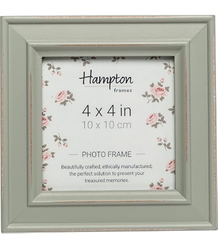 Hampton Frames Bilderrahmen Paloma 20x20 Cm – Weiß, Shabby Chic, Freistehend Oder Wandmontierbar