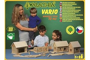 Walachia Vario Kit de Construction en Bois 72 pièces pour modélisme, 8594036430204, Marron