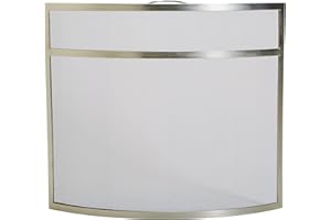 Fire Vida Buckton Fire Guard, Metal, Nickel