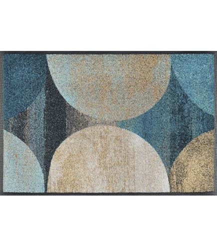 Erwin Müller Fußmatte „Ludwigshafen“ – 50x75 Cm, Grau/grün, Rutschfest, Für Innen/außen, Geeignet Für Fußbodenheizung