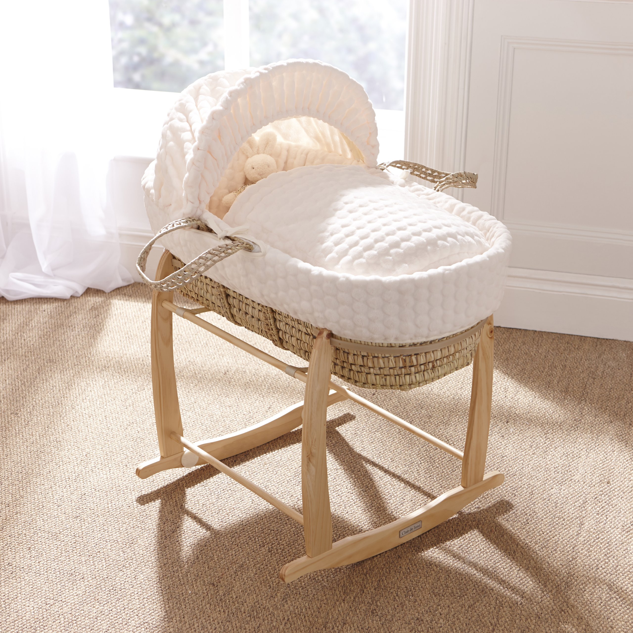 clair de lune palm moses basket