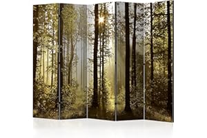 murando Paravento Foresta Stampa unilaterale su tela in TNT Parete Divisoria Interno Separatore Pieghevole Decorazioni