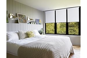 Amazon Basics Estor enrollable opaco, protección ultravioleta, aislamiento térmico, recortable, sin necesidad de taladrar, 66 x 150 cm, color gris oscuro