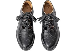 Hamilton Kilts Ghillie Brogues Schwarze Leder Herren Scottish Kilt Schuhe