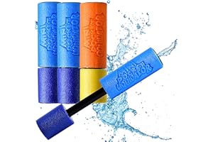 L + H WORLD 4x Wasserspritzpistole Schaumstoff | DAS ORIGINAL - MAX LIQUIDATOR© MINI ELIMINATOR WASSERKANONE | Premium Qualität | Spritzpistole Watergun Kanone | Spielspaß für Kinder im Sommer garantiert