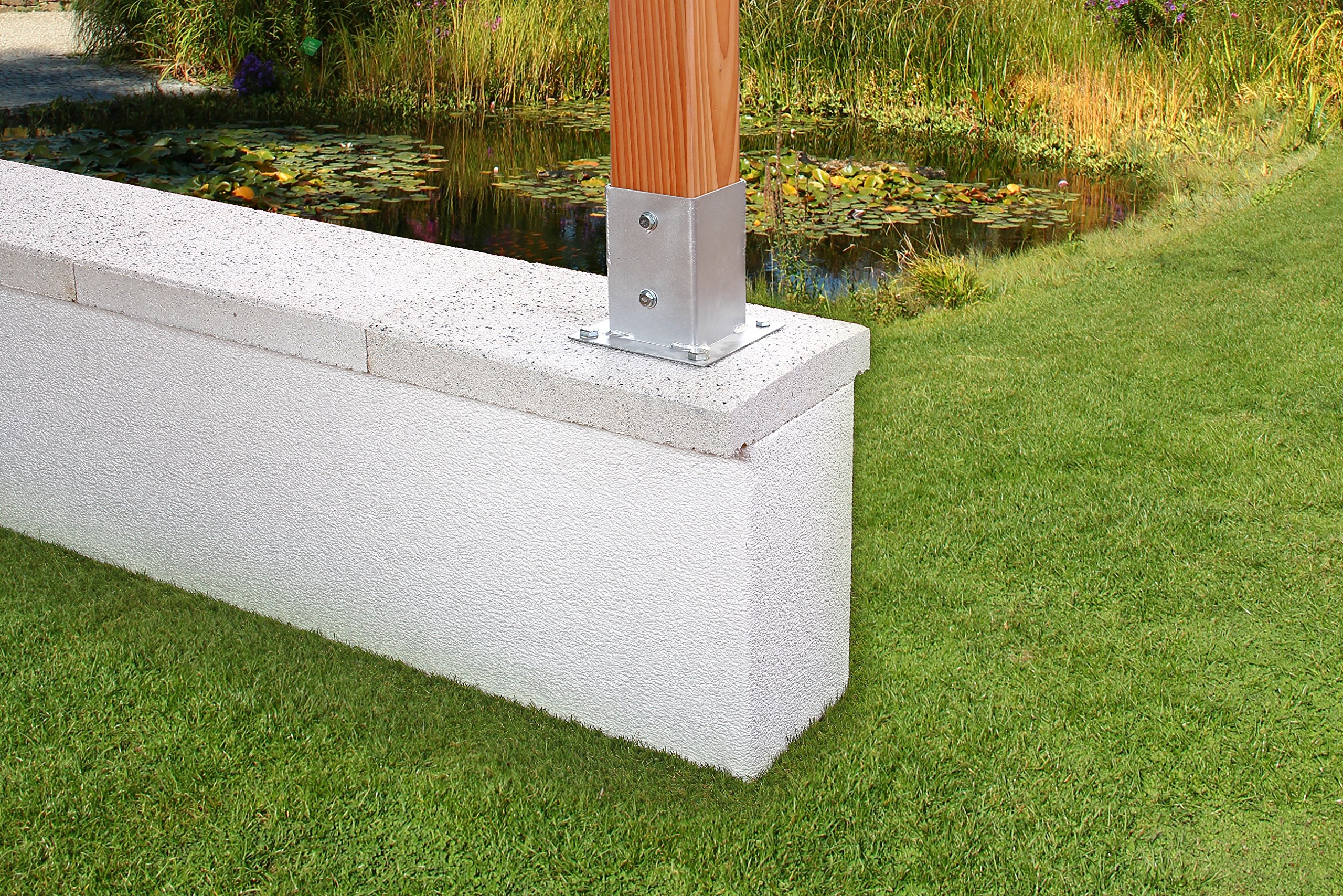 Опора столба бетонируемая 101х60х100х400мм. Столб для забора 100 100. Крышка дпк на столб 100х100. Столб заборный с усами 2. Основание столба gah alberts н-образное.