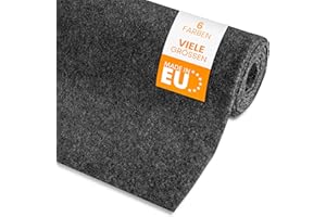 COMFLOR Filzstoff aus Filz Meterware (Anthrazit, 206x150cm) - Bastelfilz extra dick (4,4mm) - Nadelfilz für die Innenraumverkleidung beim Camper Ausbau - Filzrolle, Filzmatte oder Filzunterlage zum Basteln