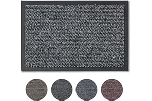 CARPIDO Nela wycieraczka do wnętrz - wycieraczka do drzwi - wycieraczka - wycieraczka - wycieraczka - mata do wycierania brudu - wycieraczka podłogowa, 80 x 120 cm, antracyt