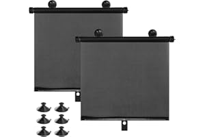 MUETKNYE Car Window Shades,2 Pack Window Shade for Baby in Cars,Side Window Sun Shade Effectively Block UV Rays and Harsh Sunlight(15.7"x18.5")