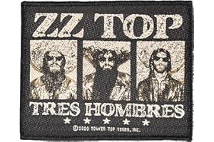 Halle 15 Clothes ZZ Top Tres Hombres ZZ Écusson tissé et sous licence
