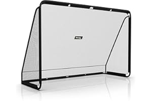 ‎RACETEX Racetex Fussballtore für Garten Kinder und Erwachsene [MODERNES Design] - Fußballtor Kinder mit Stabiler Stahlrahmen Front - Fußballtore Kinder inkl. Edelstahl Erdankern - Fußball Tor