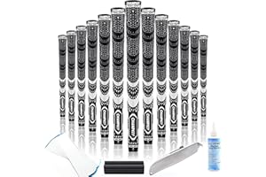 CHAMPKEY Premium Hybrid Golf Grips 13 Pack | All Weather Performance Golf Club Grips | Choose Between 13 Grips with 15 Tapse and 13 Grips with All Kits