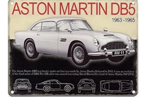 UNKNOWN ASTON MARTIN DB5 CLASSIC CAR MINI METAL SIGN 8" X 6"