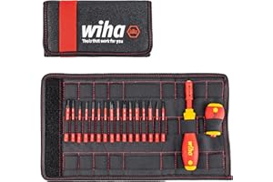 WIHA Juego de destornilladores y bits slimVario® 2831 T16 SET 16-tlg slimVario; TASCHE
