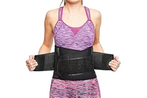 ‎SIT RIGHT Sit Right Back Brace, Lumbar Support Belt for Perfect Posture, Back Support for Men and Women, Black, Various Sizes