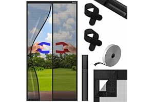 KESSER® Magnet Fliegengitter Tür Insektenschutz 90 x 200 cm Magnetvorhang Türvorhang Schutzgitter mit kinderleichter Inkl. Klebemontage für Balkontür Terrassentür Kellertür Montage Ohne Bohren