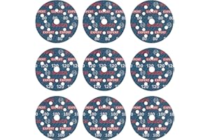 Bosch 9x Set de 9 discos de lija para láminas EXPERT O780, 125 mm (para Madera dura, Pintura sobre madera, Ø 125 mm, Grano 3x80, 3x120, 3x180, Professional Accesorios Lijadora excéntrica)