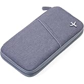 TROIKA SAFE FLIGHTS - TRV20 / GY - Travel documents bag - reading protection film (for RFID chips) - zipper - 12 inner parts