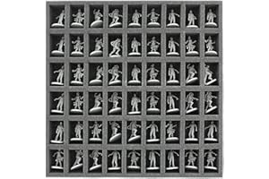 Feldherr AG035ZC02 Bandeja de Espuma de 35 mm con 54 Ranuras es Compatible con Cajas de Juegos Infantiles Zombicide