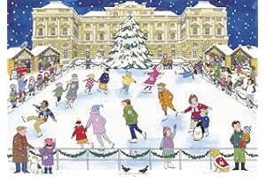 Alison Gardiner Christmas Ice Skating Large A3 Traditional Festive Christmas Advent Calendar Made in UK