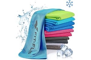 Fit-Flip Toalla de enfriamiento Toallas frías de Microfibra para Deporte - Airflip Cooling Towel para Fitness, Gimnasio, Deporte, Viajes y Yoga