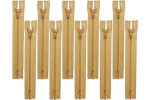 garnimex Zip 35 cm x 10 Pieces Colour 05 Beige Assorted Not Separable