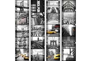 murando Papier Peint Adhésif PURO 10 m sans repetition Mural Décoration Feuille Autocollante Stickers XXL Poster Tableaux Muraux Tapisserie Photo Trompe l'oeil City Ville New York Film d-C-0001-j-b