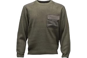 BADDERY Maglione Militare - Sweater Pullover Maglia Uomo Donne Regalo - Cacciatore Caccia Pescatore Pesca Marina Esercito Armata Army Navy Artigiano Abbigliamento Lavoro Outdoor Camping