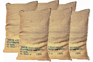 BLENDNATURE Sacos de Yute Grande de Café Reciclados – Pack de 6 unidades de 70X100 60Kg – Ideal para Jardinería y Manualidades - Arpillera Natural Ecológica – Respetuosos con el Medio Ambiente.