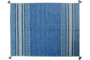 Rug Emotion Tappeto Tribal - 150x90 - Ideale per qualsiasi tipo di ambiente: Cucina Bagno Soggiorno Camera. Realizzato a mano in cotone dallo stile contemporaneo e moderno - Lavabile a 30°