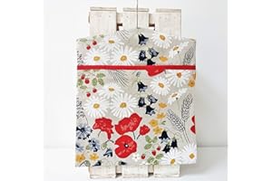 LINENWORLD Handmade Linen Cotton Peg Bag Peg Storage Clothespin Bag Meadow