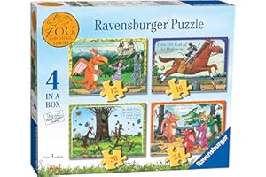 Ravensburger Zog 4 in Box Jigsaw Puzzles for Kids Age 3 Years and Up - 12, 16, 20 & 24 Pieces