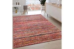 ‎PACO HOME Dywan Do Salonu Krótkie W³osie Ethno Geometryczna Diamentowy Wzór, Rozmiar:160x230 cm, Kolor: Wielokolorowy